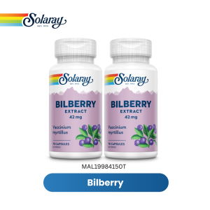 SOLARAY BILBERRY EXTRACT 100 CAPS TWINPACK (MAL19984150T)